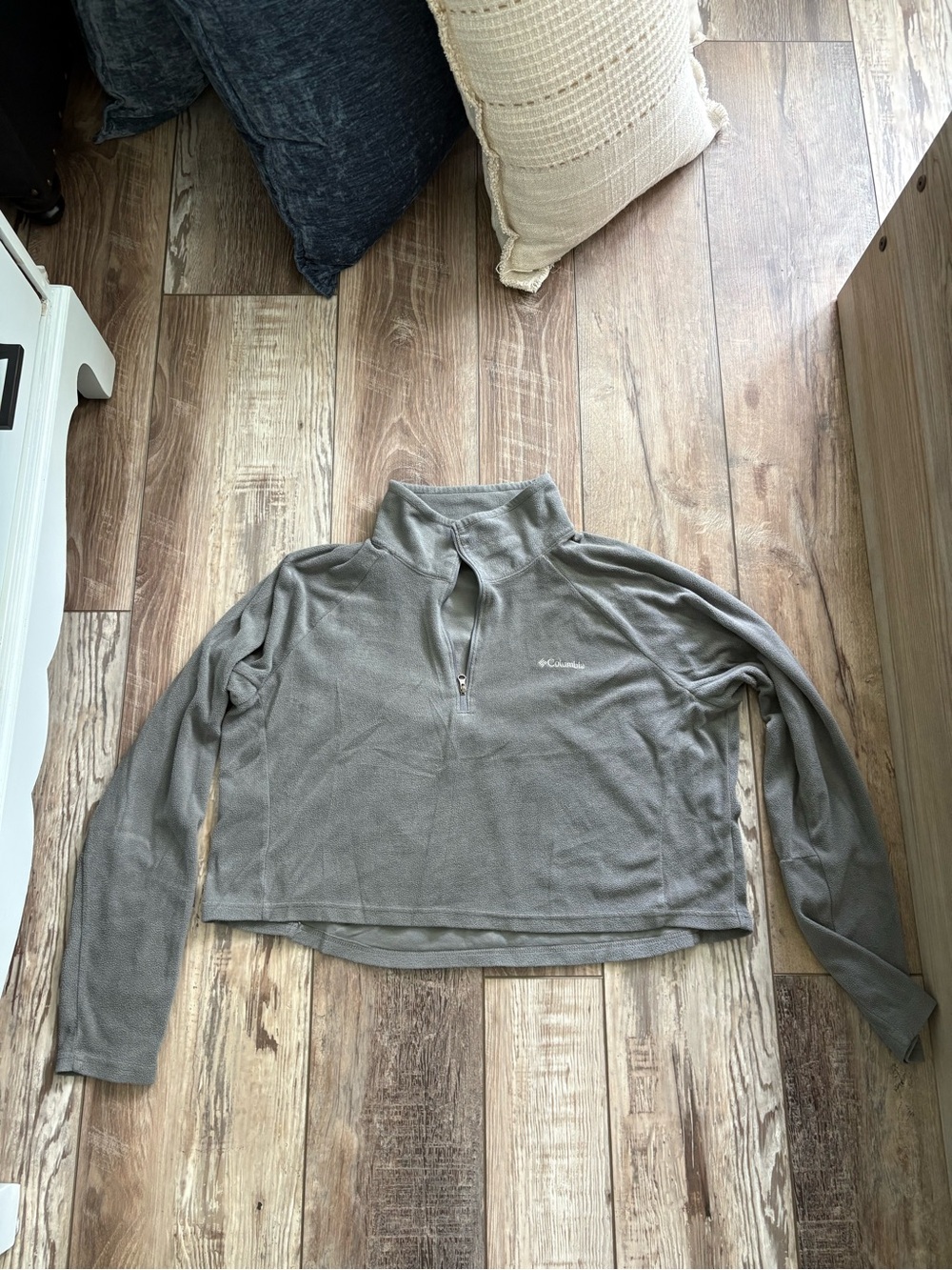 Columbia Women's Gray Half-Zip Fleece Pullover